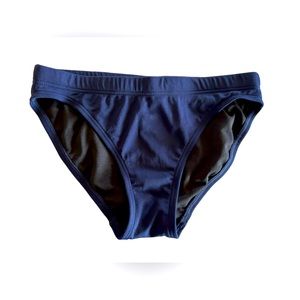TYR womens Durafast Elite Brief Swimsuit Solid navy blue size small NWT